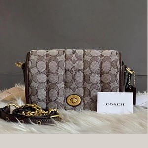 Discontinued COACH Dinky 18 In Signature Jacquard With Quilting